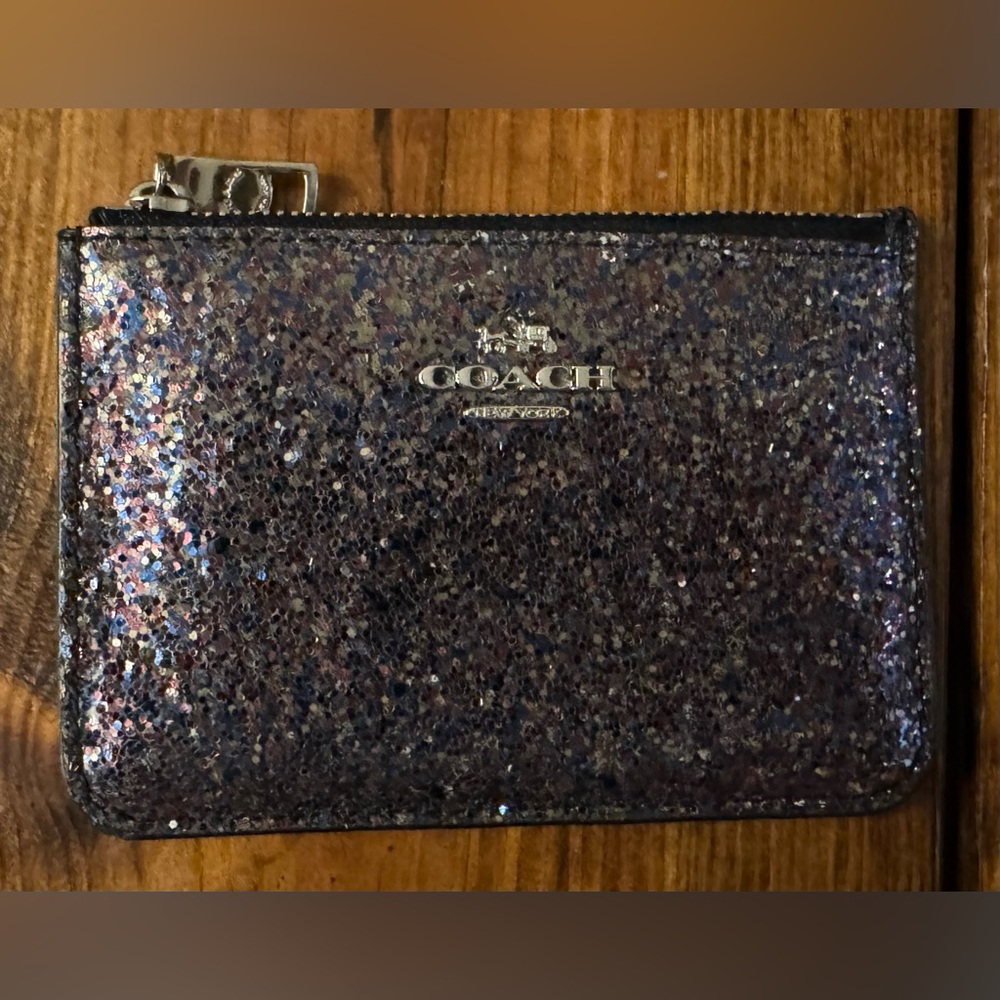 Coach sparkle Mini Skinny Wallet